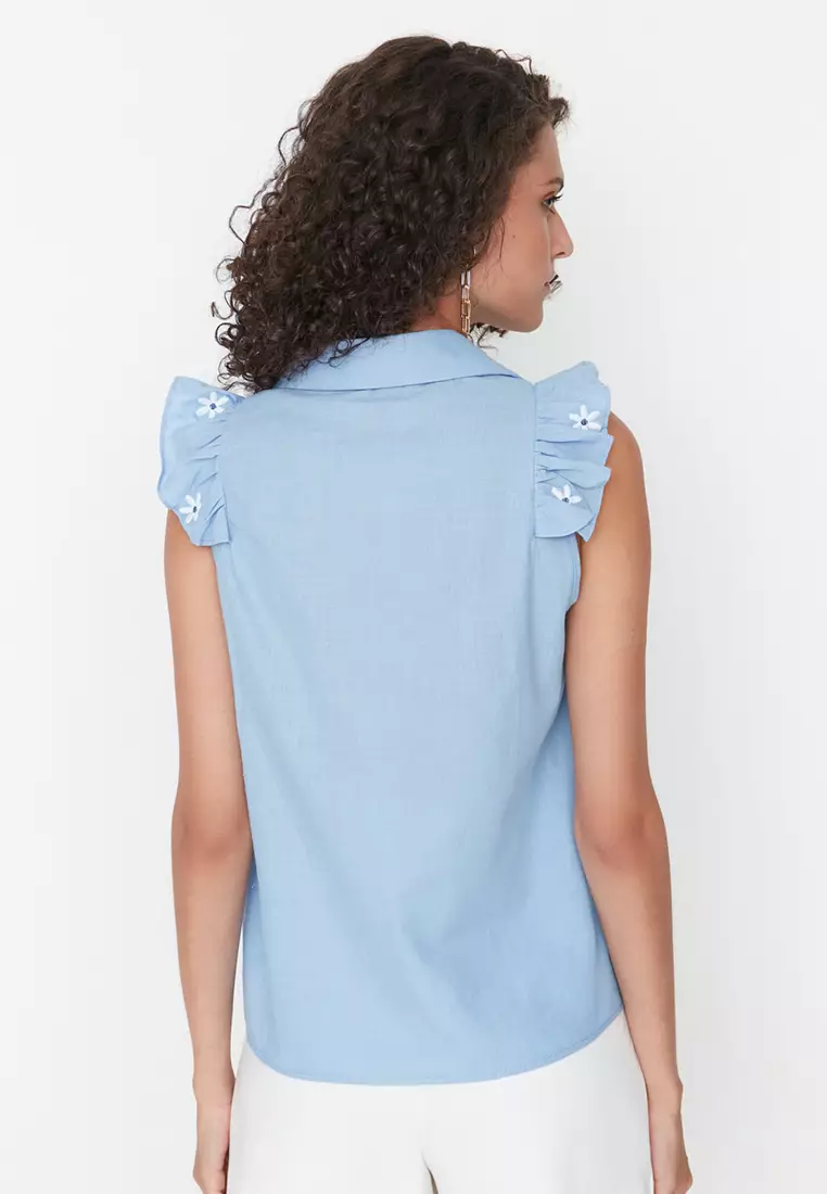 Embroidered Woven Shirt