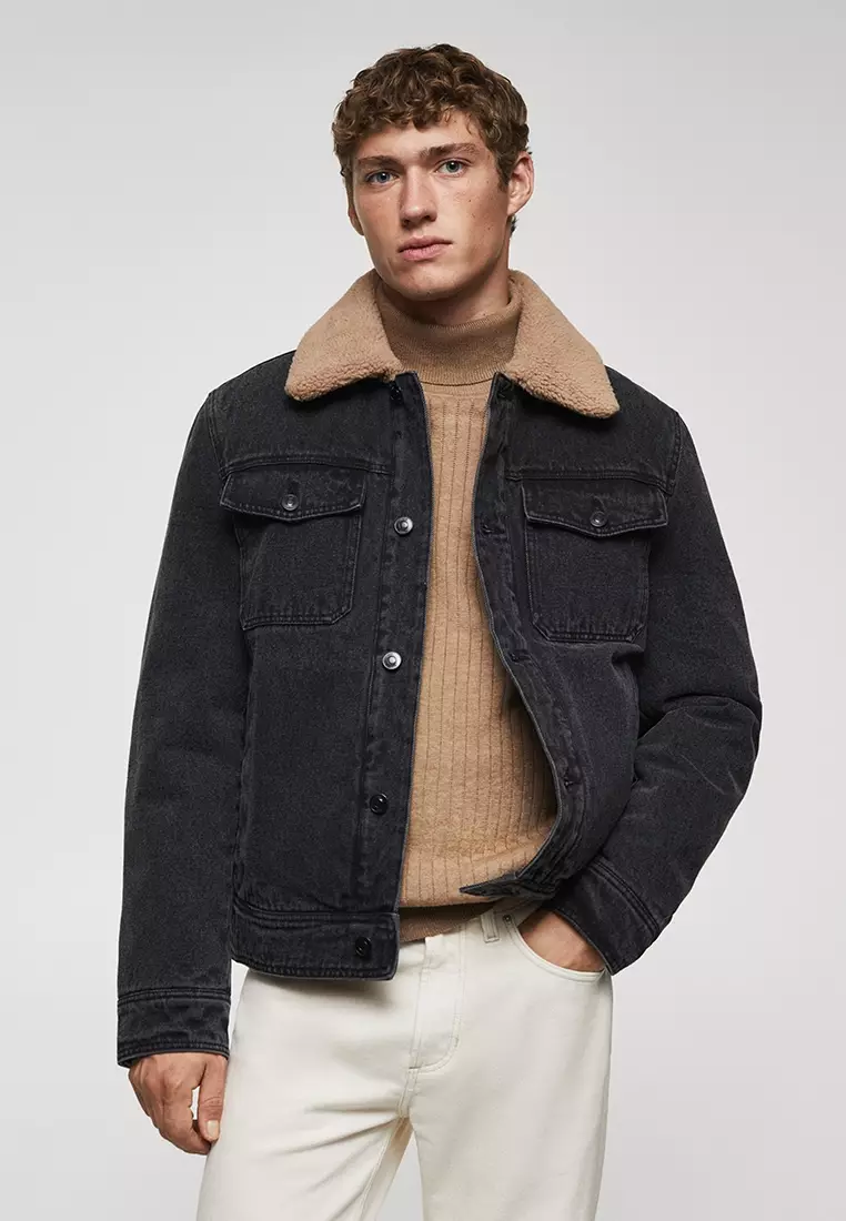 Denim shearling hotsell