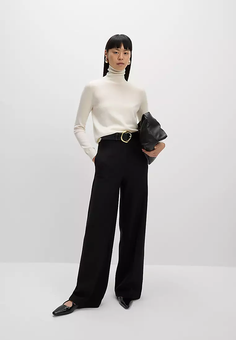 Pure Merino Wool Roll Neck Jumper