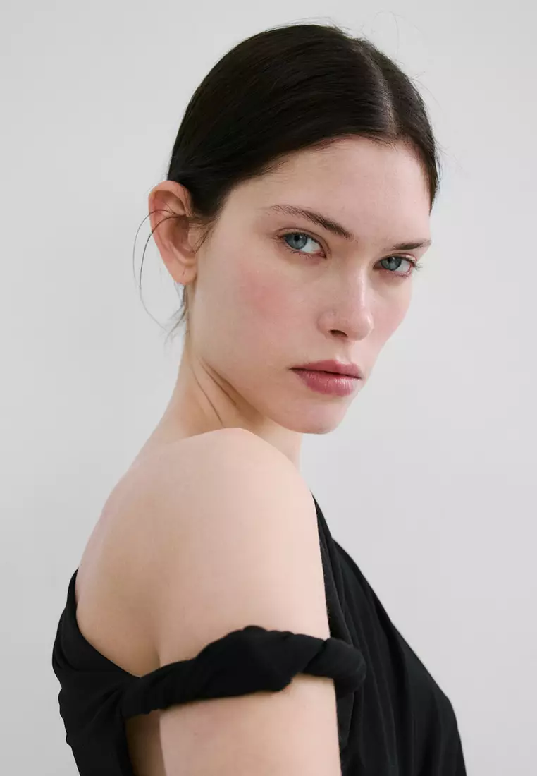 Asymmetrical Dress With Side Slit