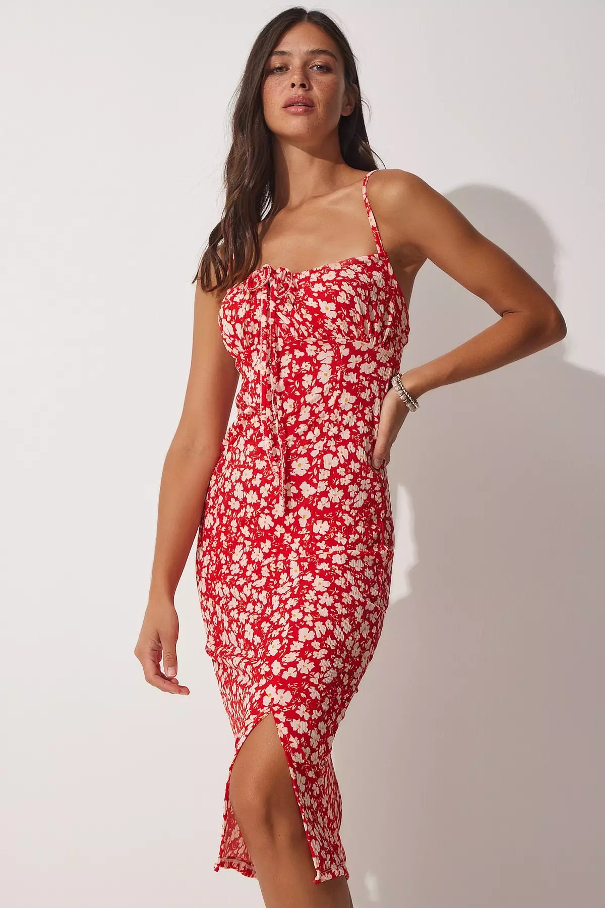 Floral Slit Summer Dress