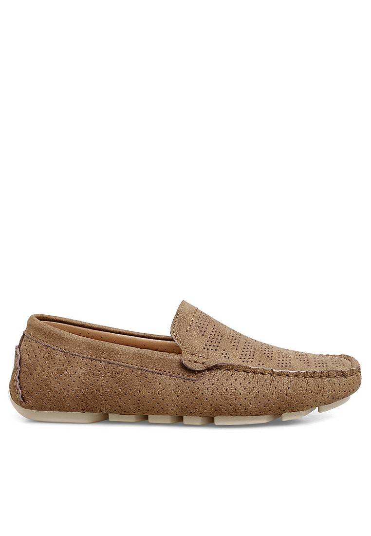 Perforated Leather Loafers & Boat Shoes YY3033