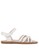 Milliot & Co. white Amaya Sandals 5028DKS6C5B82AGS_1