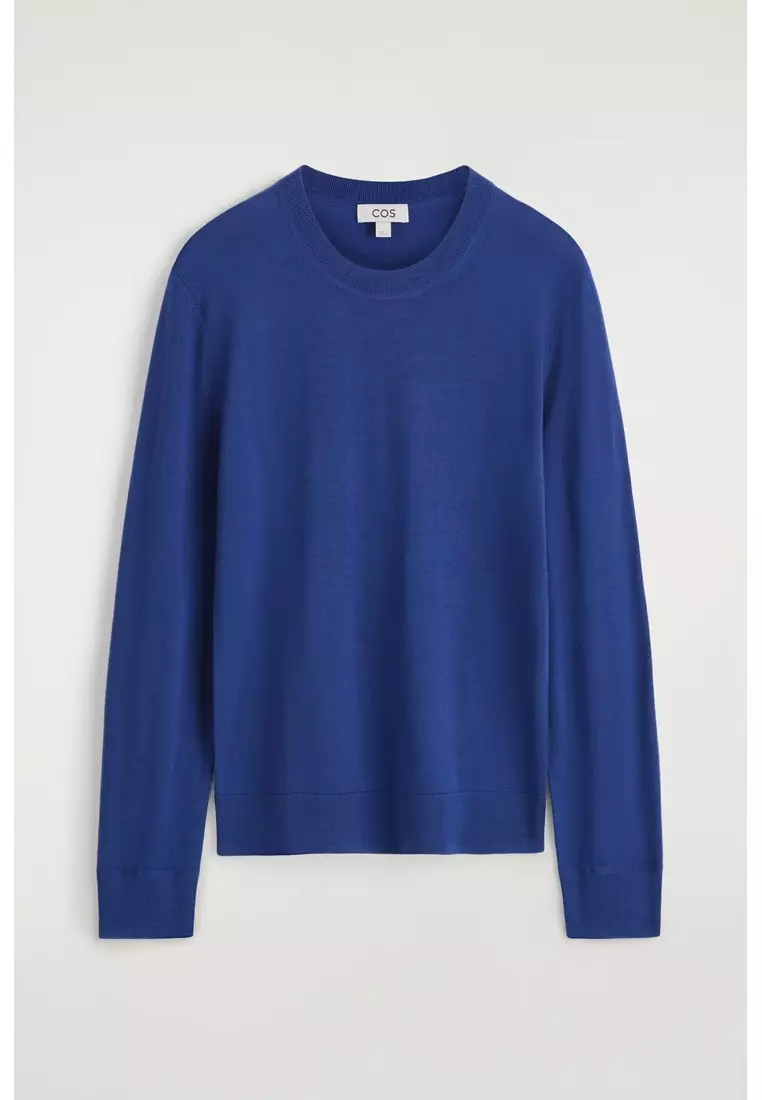 SLIM MERINO WOOL CREW-NECK JUMPER