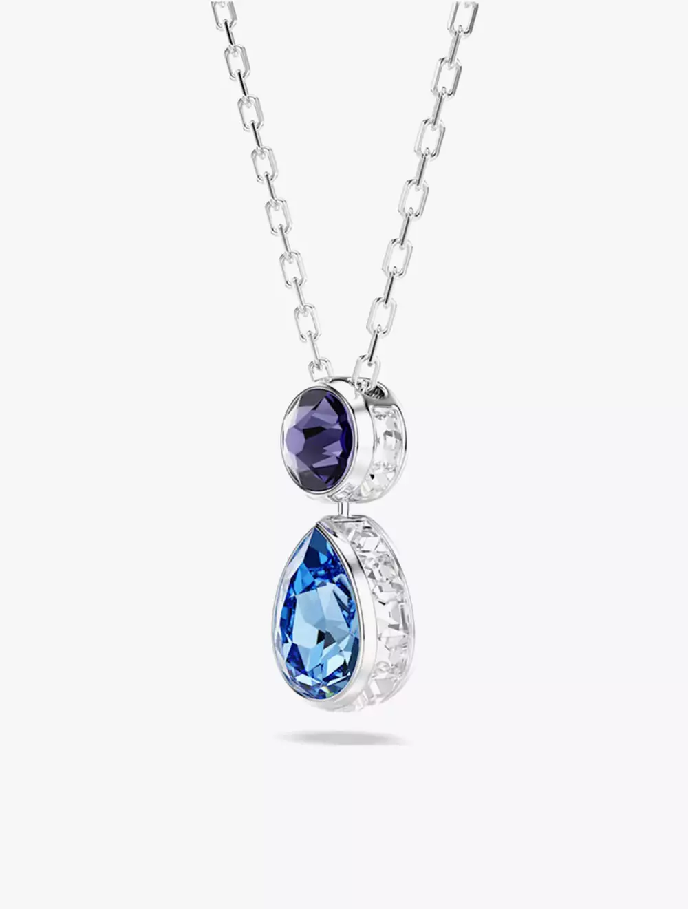 Chroma Pendant, Mixed Cuts, Multicolored, Rhodium Plated