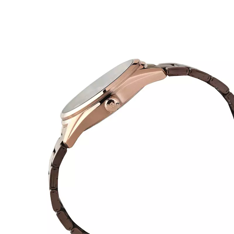 Jam Tangan Pria Alexandre Christie Classic Steel AC 8681 MD BROBO Men Brown Dial Brown Stainless Steel Strap