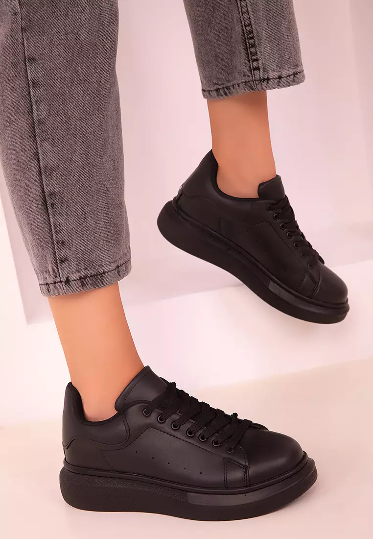 Discount on Soho  shoes - SKU: Leather-Look Sneakers