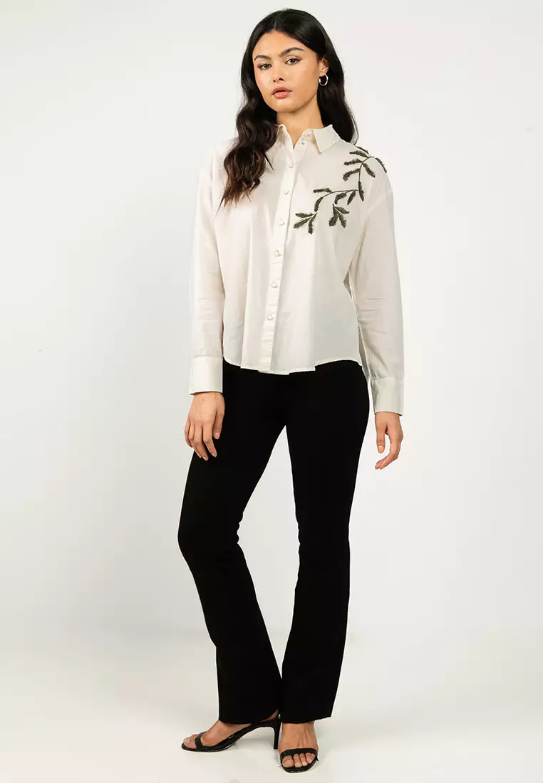 Long Sleeves Woven Shirt
