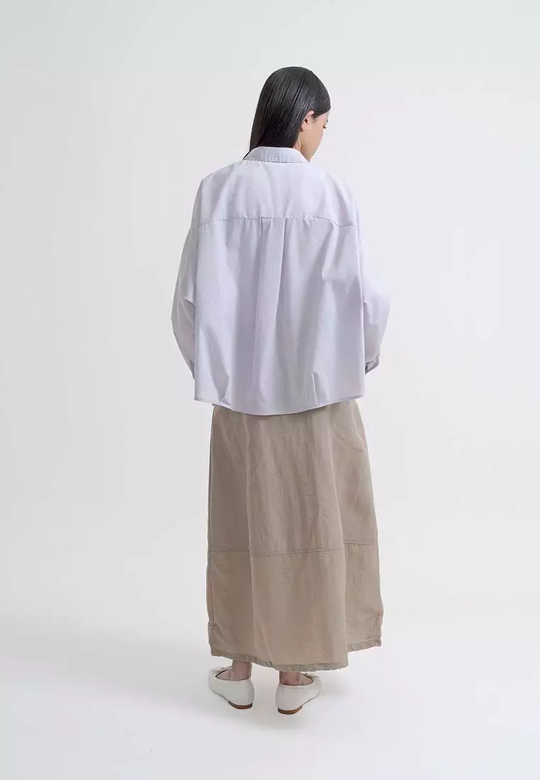 Earth Music & Ecology - Honami Tuck Drawstring Shirt