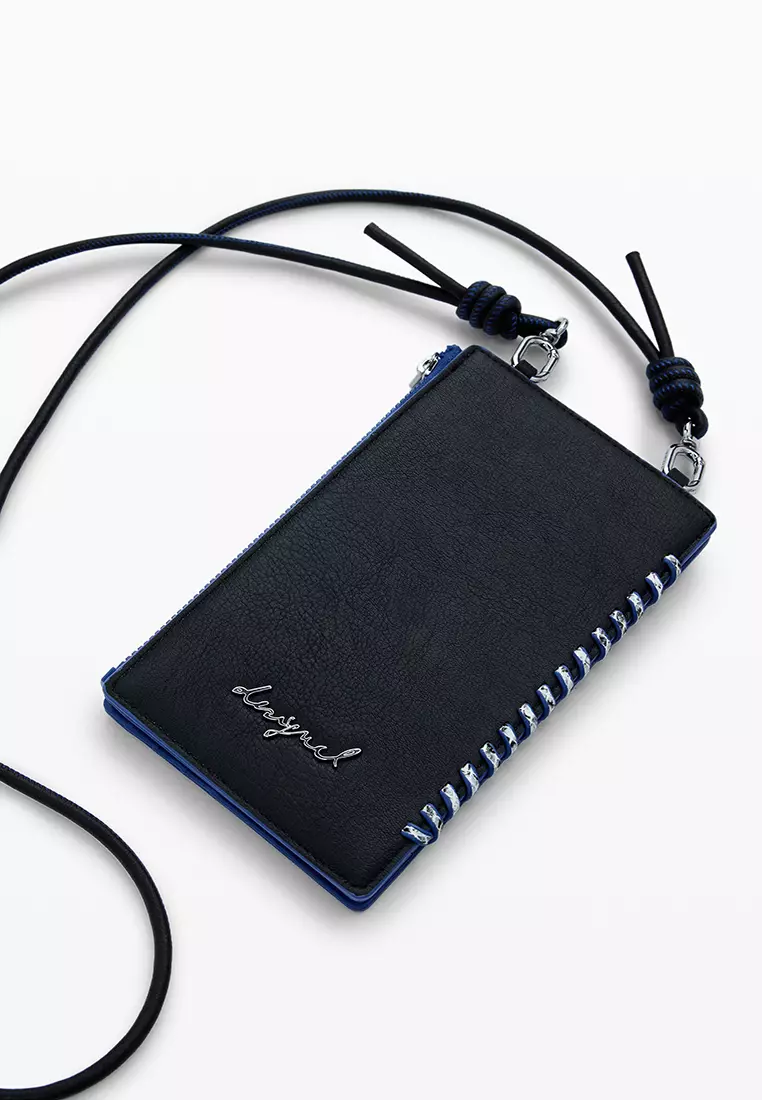 Detachable faux leather mobile holder