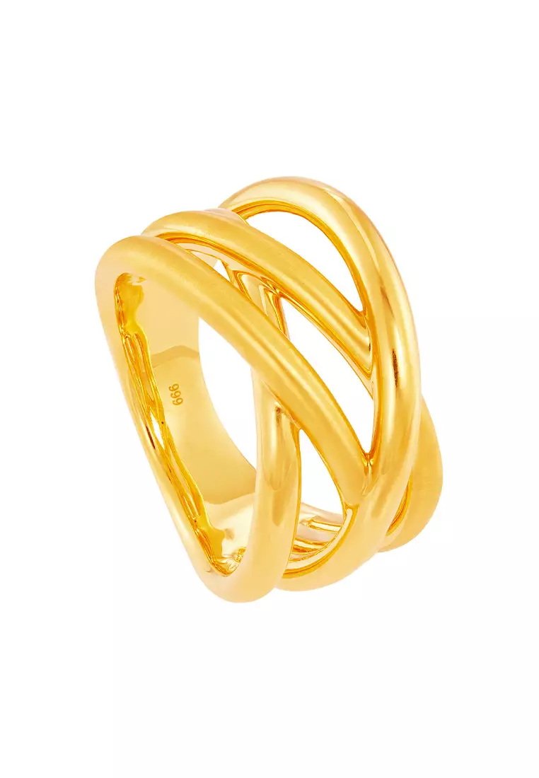 HABIB 999/24K Yellow Gold Ring 9GR00201024