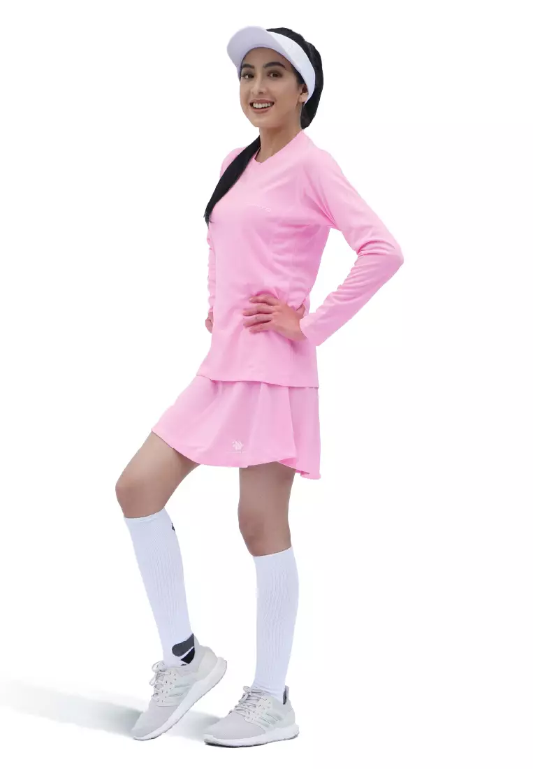 Tiento Kaos Running Dry Fit Baju Olahraga Wanita Lengan Panjang Gym Pakaian Sport Lari