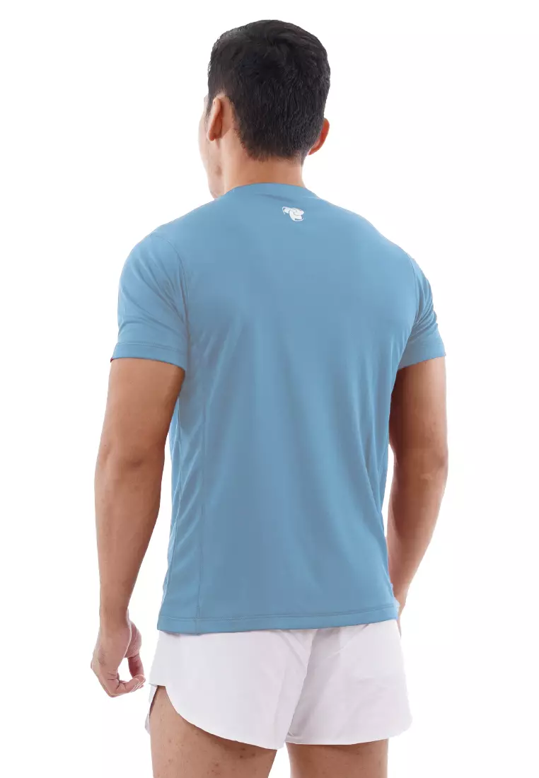 Tiento Kaos Dry Fit Men Airy Blue Baju Olahraga Lari Pria