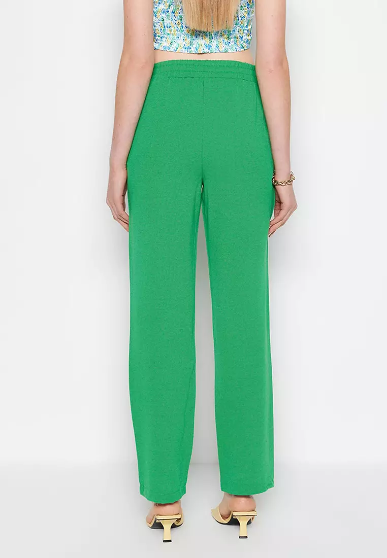 Buy Trendyol Elastic Waist Pants 2023 Online | ZALORA Singapore