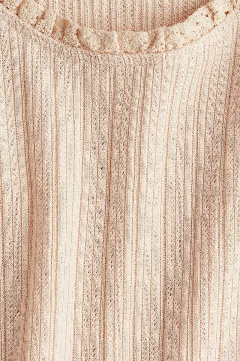 Lace-trimmed vest top