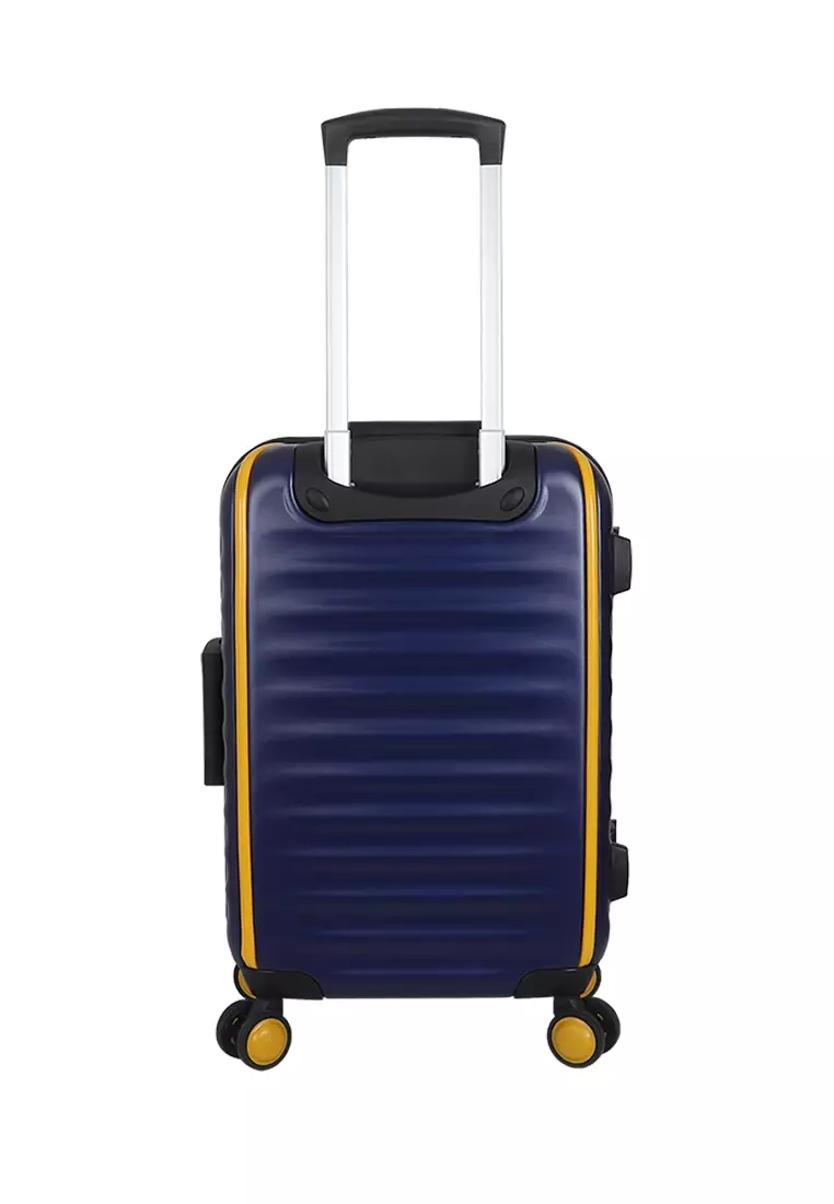 Koper - Trolley Case President 5323 - 20 inch With USB Charging Port Midnight Blue