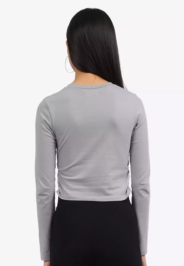 Long Sleeve Top with Side Ruched