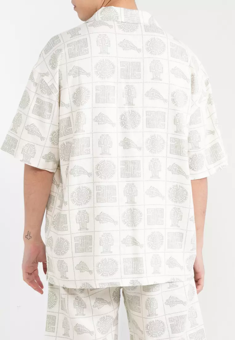 Printed Linen Resort Shirt