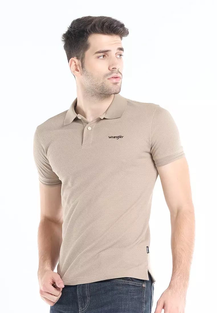 Wrangler Plain Color Polo Shirt for Men