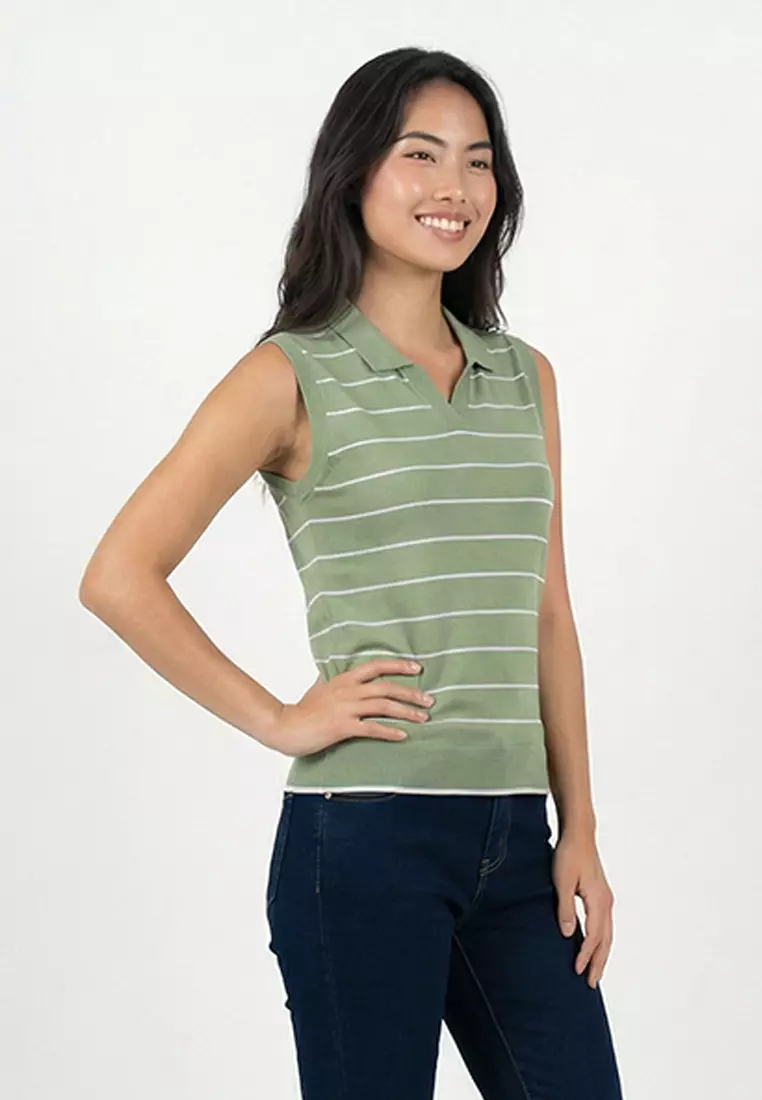 Ritza Sleeveless Stripe Top