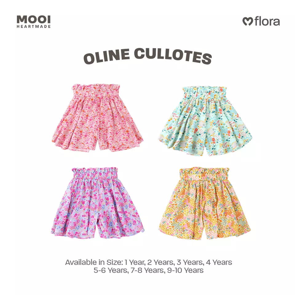 Mooi Celana Pendek Anak Perempuan Oline Cullotes Pants - Blue