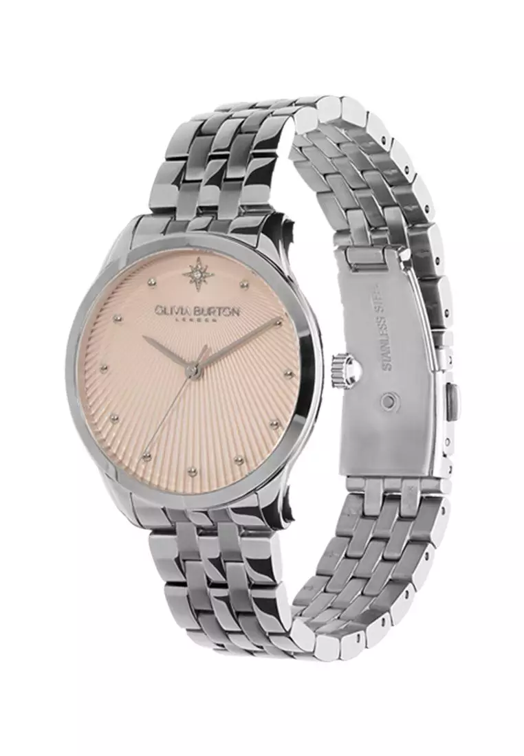 Olivia Burton 36mm Starlight Blush & Silver Bracelet Watch - 24000047