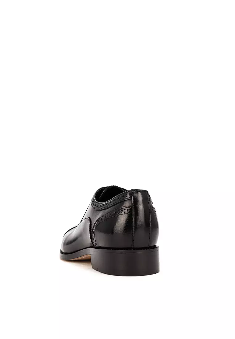 Bradburry Black Captoe Oxford Shoes