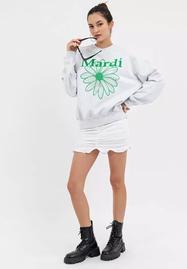 Sweatshirt Flowermardi_Heather Green