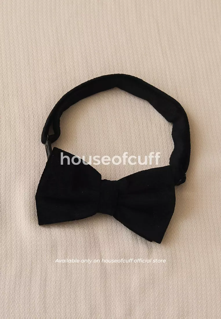 Houseofcuff dasi kupu pria bowtie pocket square bludru