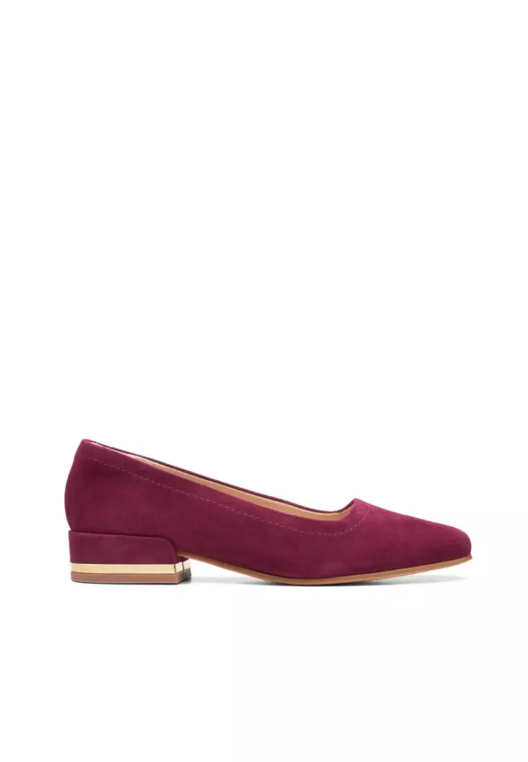 Clarks clearance burgundy heels