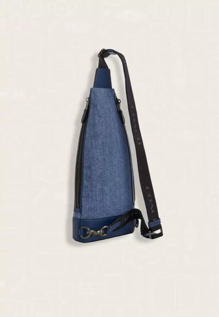 Jual Coach Coach Dominic Sling Pack Deep Blue Original 2026 | ZALORA ...