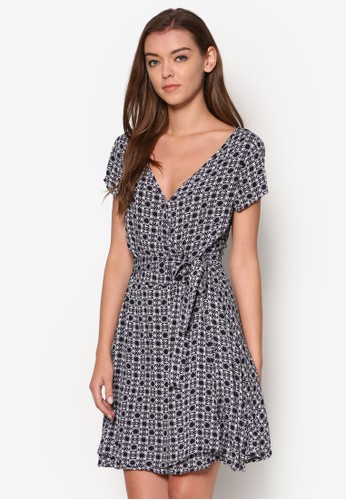 Short Sleeve Wrap Dressesprit retail, 服飾, 洋裝
