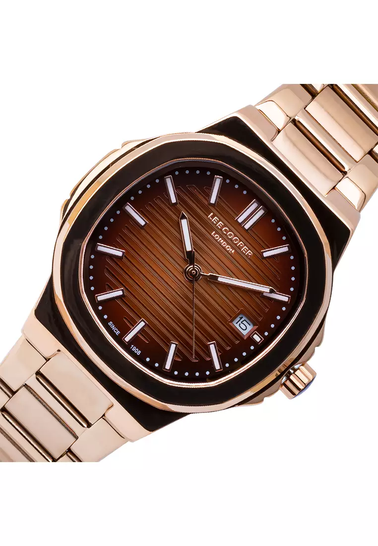 Lee Cooper - Female Analog Watches - Jam Tangan Analog Wanita - Rosegold - Stainless Steel - LC07369.460