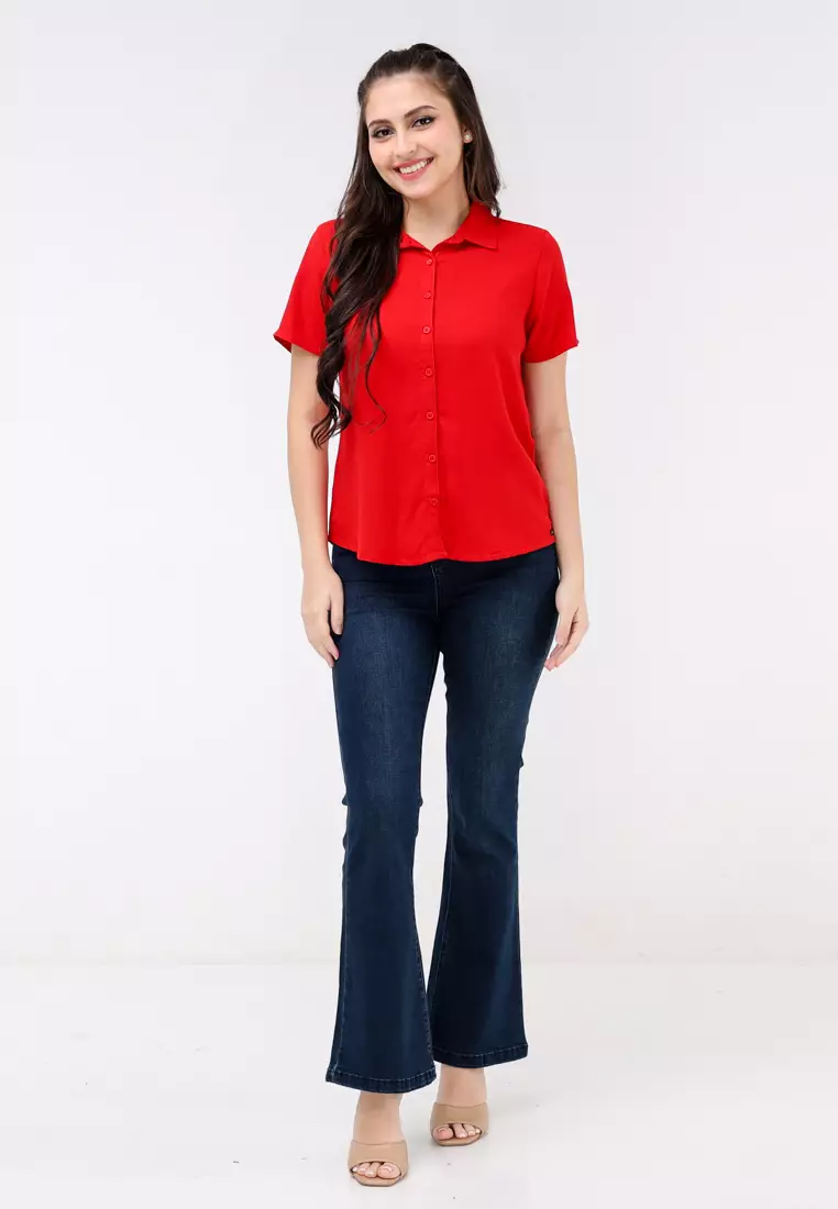 Boldtwill Rayon Short Sleeves Blouse