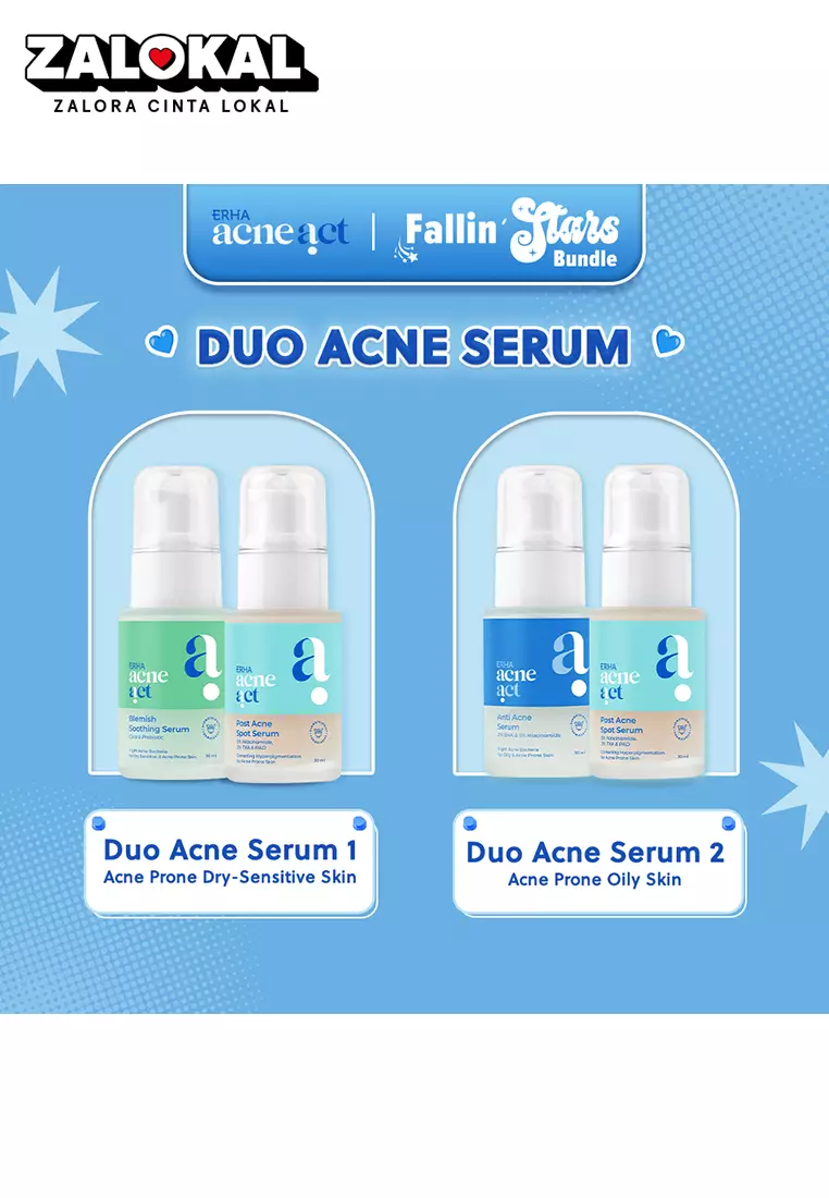 ACNEACT Duo Acne Serum - Serum Untuk Kulit Berjerawat | BHA | Niacinamide