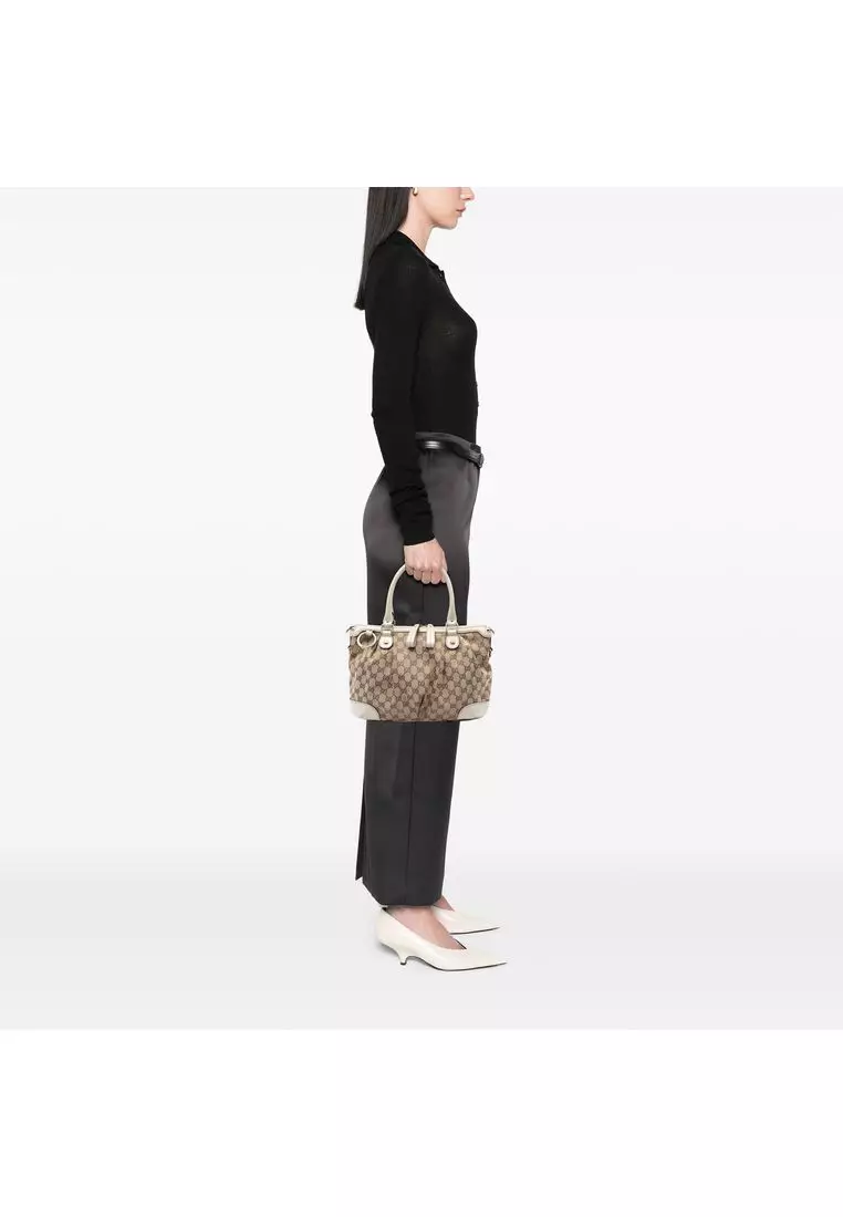 Pre-Loved Gucci Gg Canvas Sukey Satchel