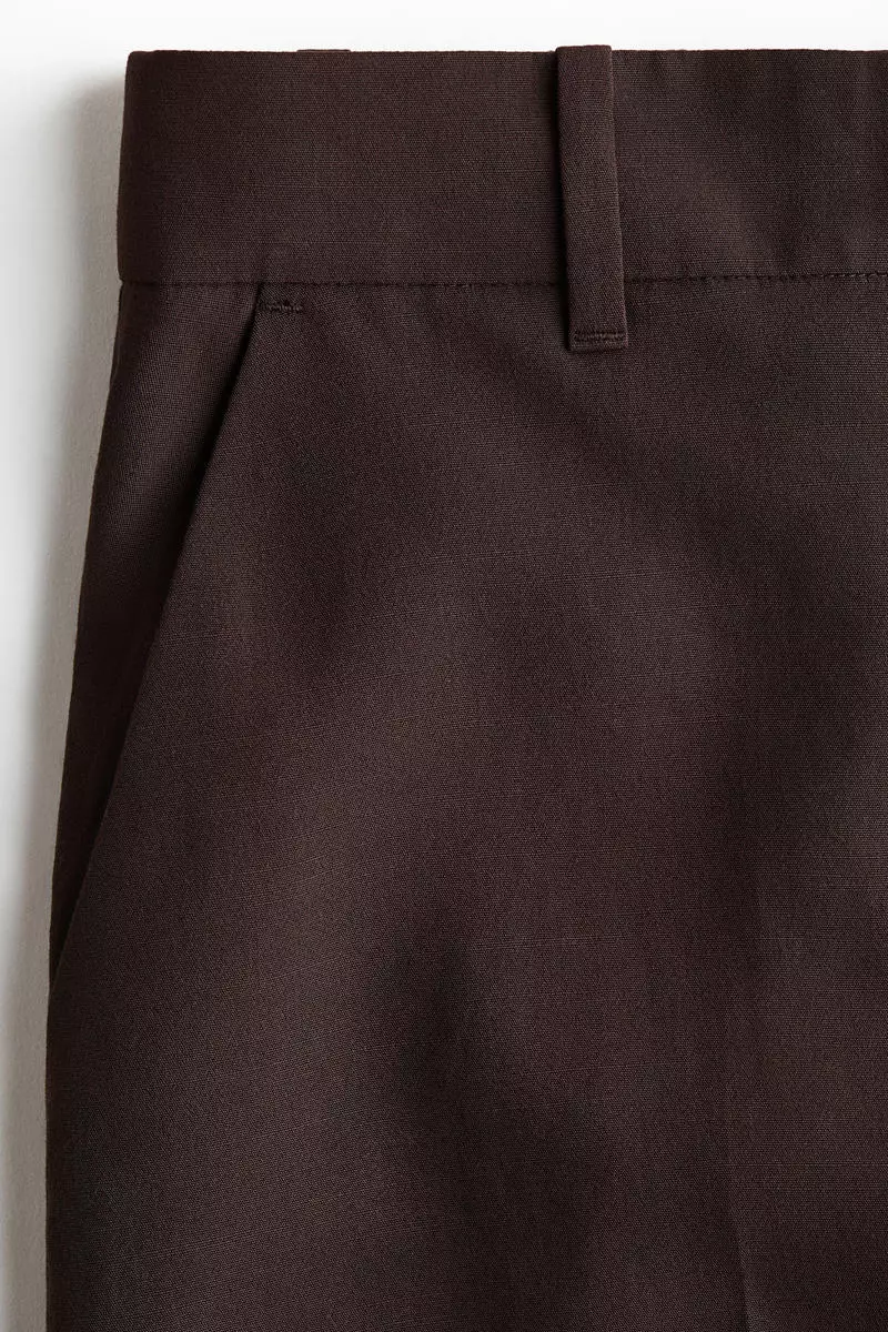Wide ankle-length trousers