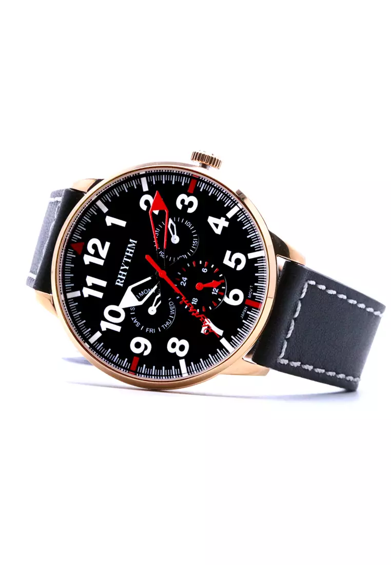 Jual RHYTHM RHYTHM FE1614L05 Jam Tangan Pria Leather Strap Original ...