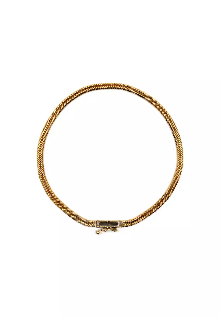 18K Italian Made Yellow Gold Bracelet
