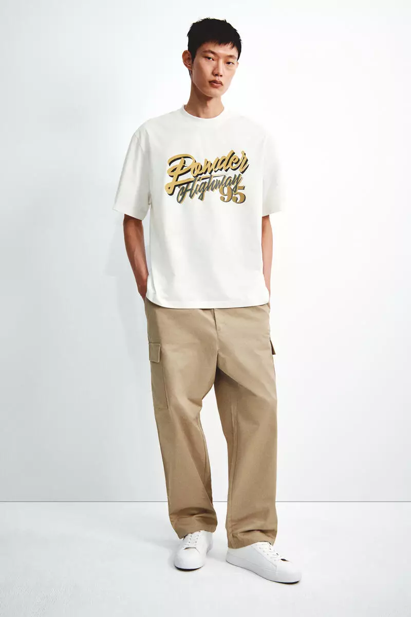 Printed cotton T-shirt