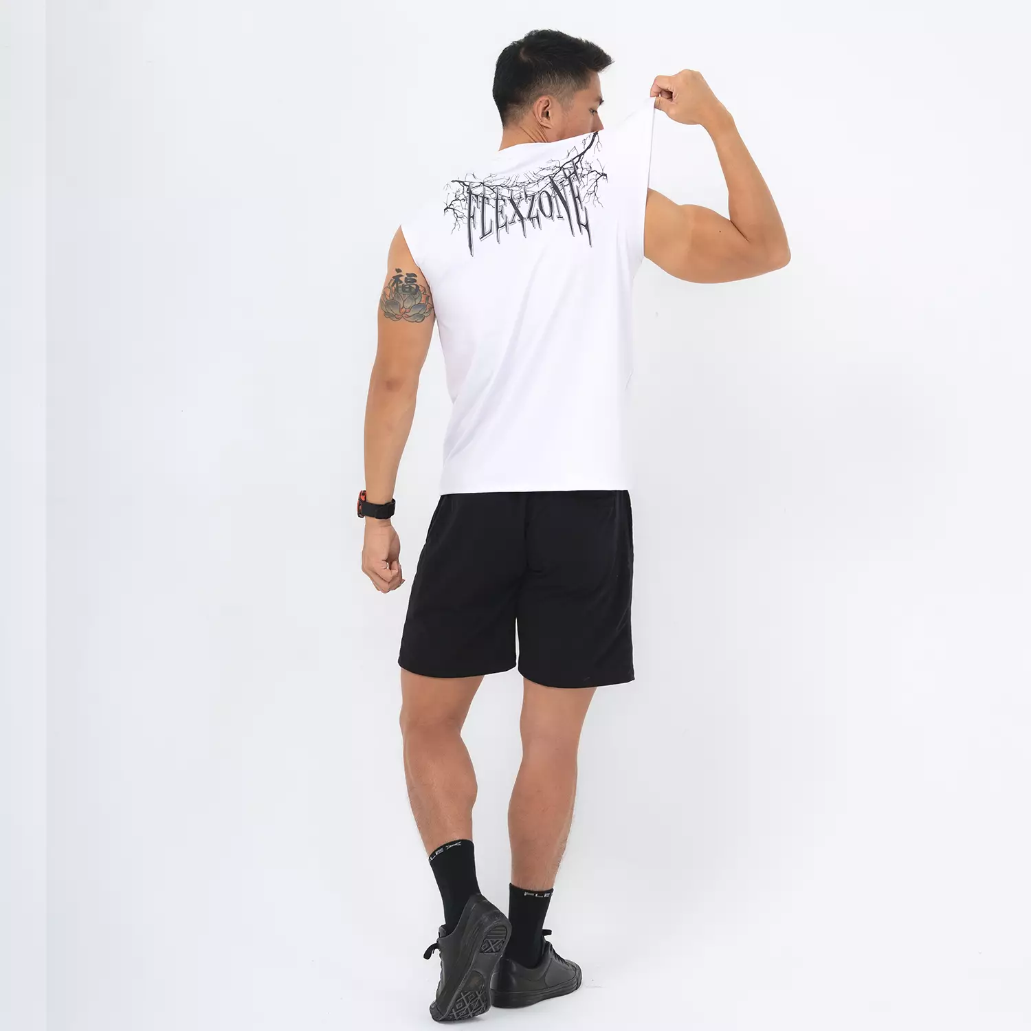 Sports Sleeveless Gothic style White