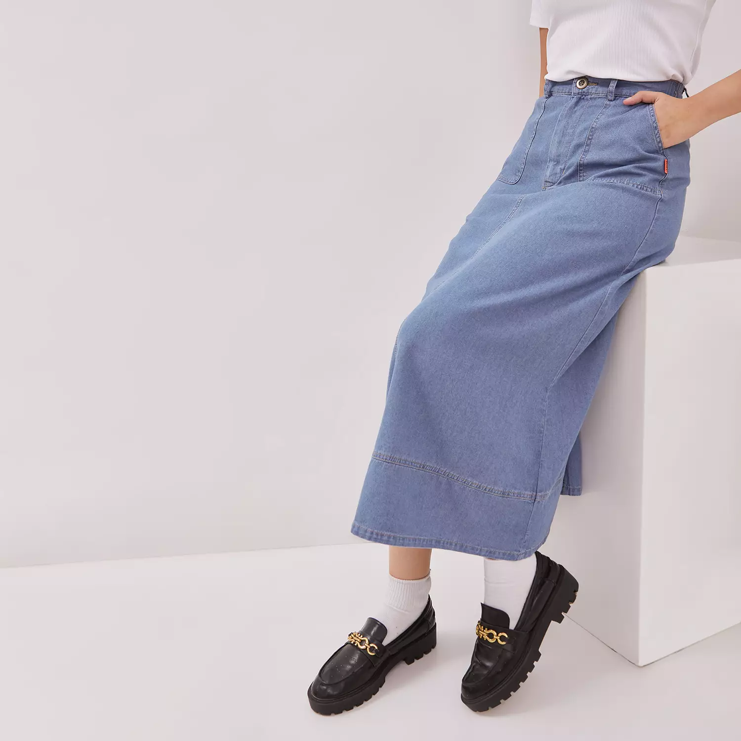 DUST Rok Denim Mauri Biru TENCEL™ (D.21142)