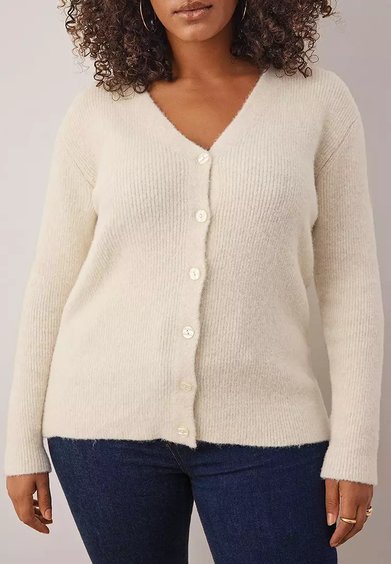 Plus Size V-Neck Cardigan