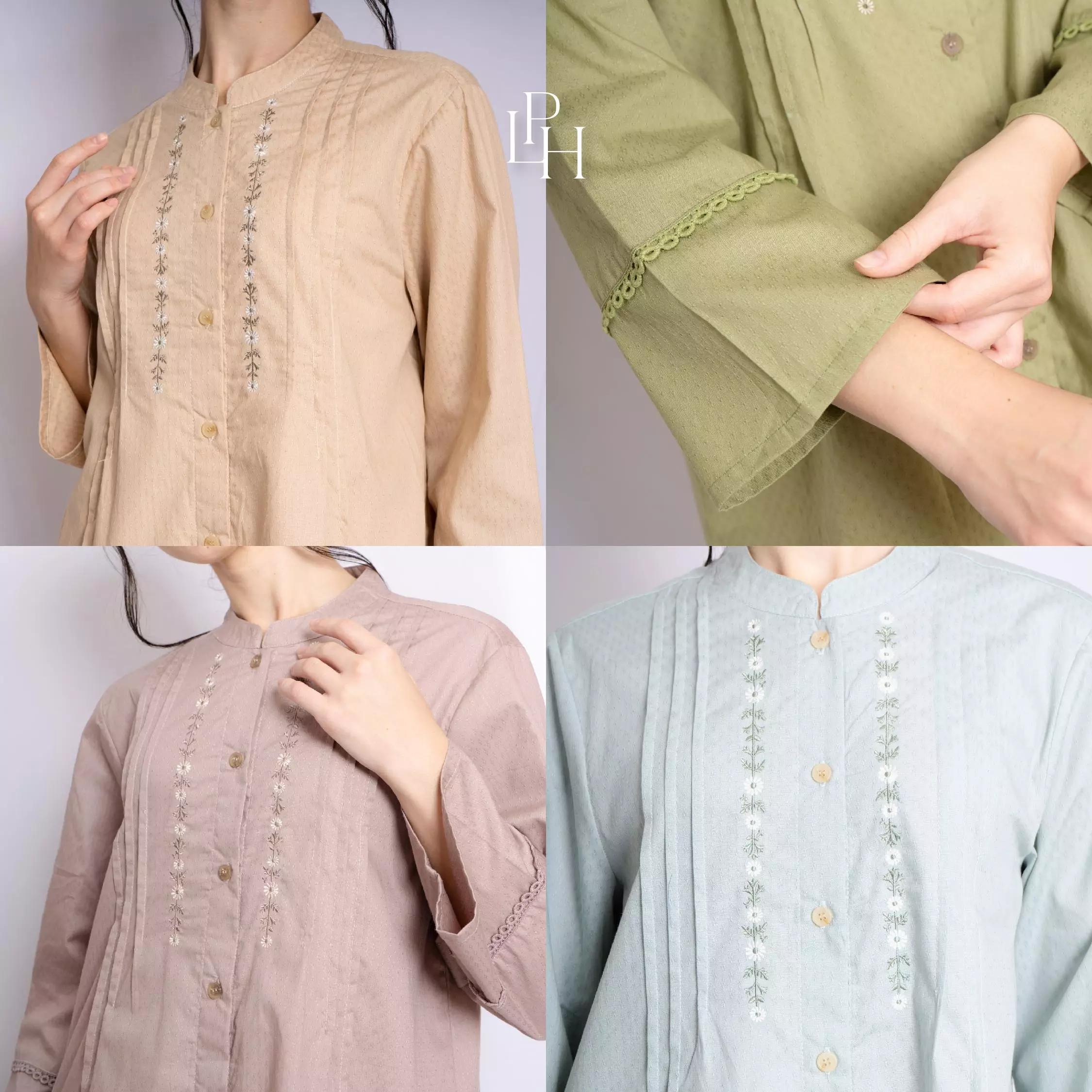 Little Palmerhaus - Alya Mom Tunic (Baju Tunik Wanita Dewasa) Cream Beige