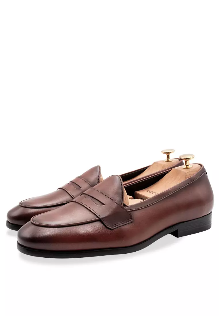 Emperado Auburn Blake Stitch Belgian Loafer