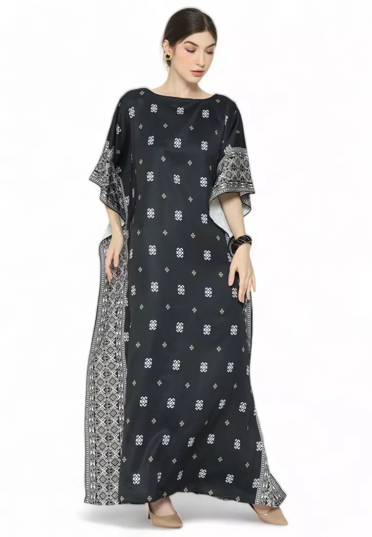 Kanzi Exclusive Short Sleeve Songket Kaftan