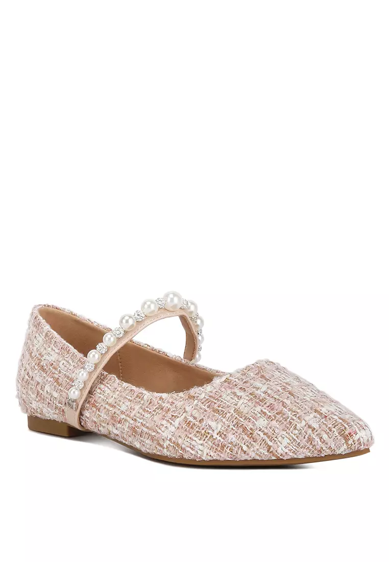 Blush Mary Jane Ballet Flats