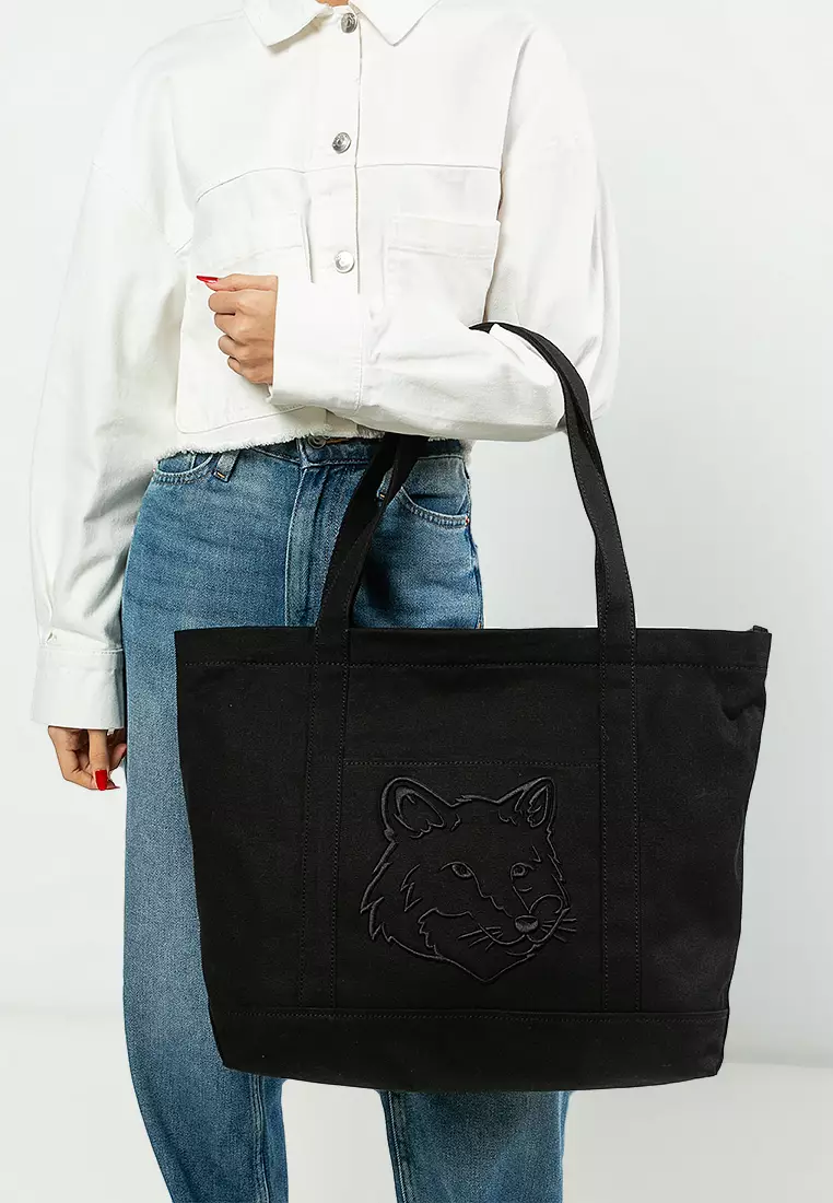 Fox Head Large Tote Bag