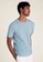 Marks & Spencer blue Slim Fit Pure Cotton Crew Neck T-Shirt 10683AAE319FDAGS_1