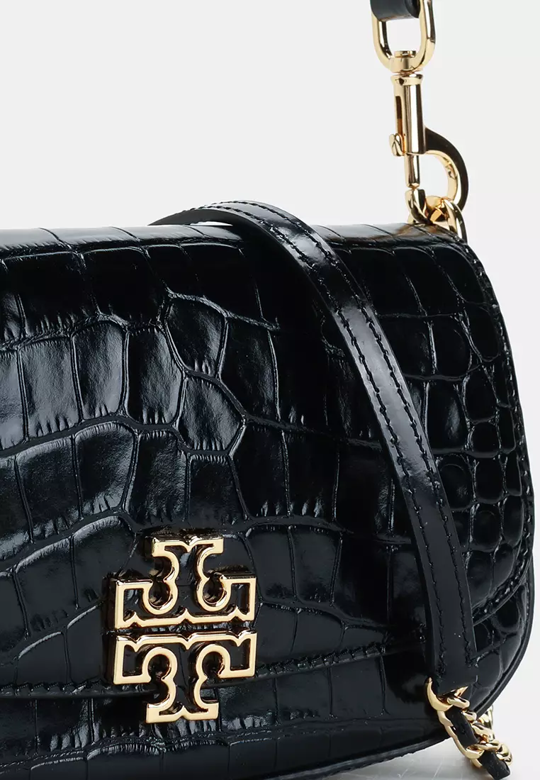 Britten Embossed Convertible Crossbody Bag